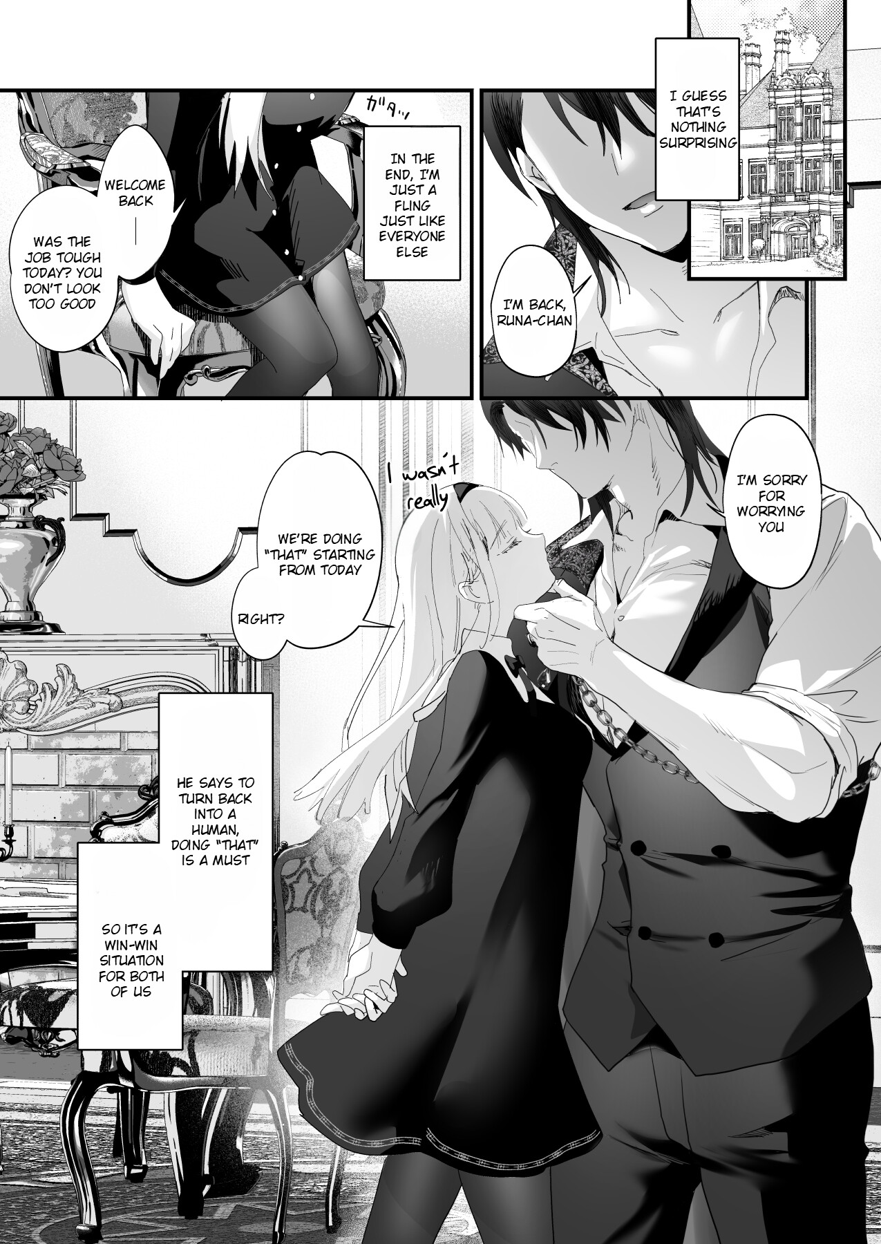 Hentai Manga Comic-A mysterious exorcist falls in love with a reincarnated succubus and risks his life-Read-60